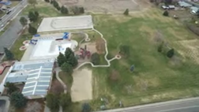 WESTMINSTER COLORADO-2016: Drone View Of A School Ground Under Construction To