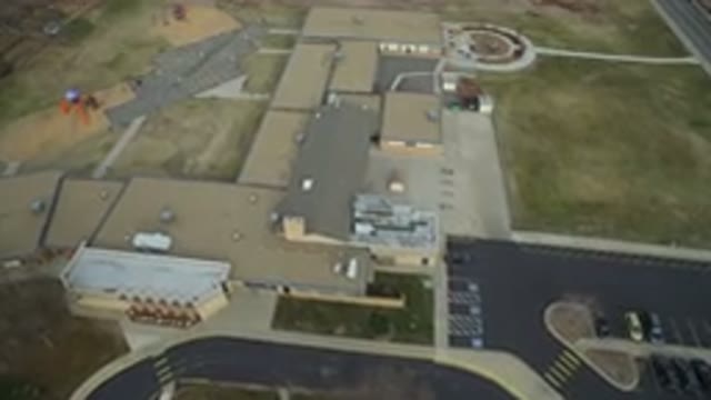 WESTMINSTER COLORADO-2016: Overhead View Of A Parking Lot And Office Building