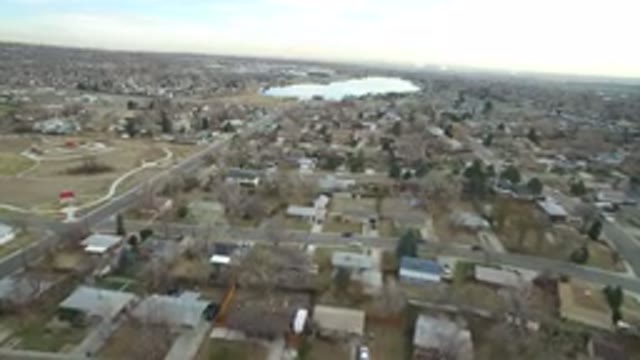 WESTMINSTER COLORADO-2016: Aerial View Of A Large City With Many Houses Trees
