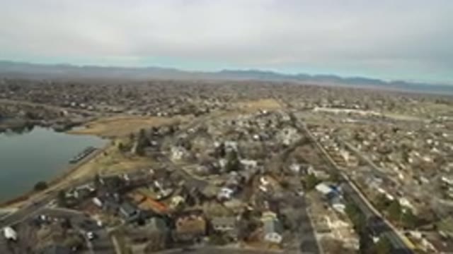WESTMINSTER COLORADO-2016: Camera Pans Across A Suburban Housing Development By