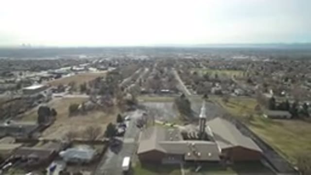 WESTMINSTER COLORADO-2016: A Film Video Overlooking Traffic And Cars Over A City