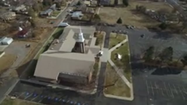 WESTMINSTER COLORADO-2016: Bird's Eye View Of A Church And Empty Parking Lot