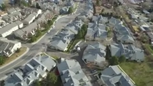 WESTMINSTER COLORADO-2016: Aerial View of Pretty Houses in a Subdivision