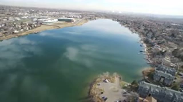 WESTMINSTER COLORADO-2016: Top View Drone Footage of Colony Buildings and Cars