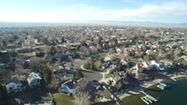 HIDDEN LAKE COLORADO-2016: Aerial Drone Footage Of Neighborhood And Lake