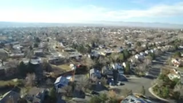 HIDDEN LAKE COLORADO-2016: Aerial Footage Of A Large Community With Roads