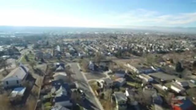HIDDEN LAKE COLORADO-2016: Aerial View Of A Neighborhood In City Showing