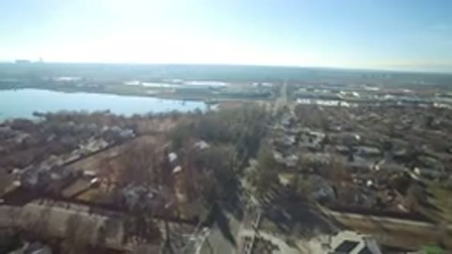 HIDDEN LAKE COLORADO-2016: Air Footage Of A Town With Many Trees And A Bridge