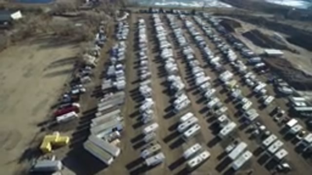 HIDDEN LAKE COLORADO-2016: Campervan Park Drone Flyover Footage