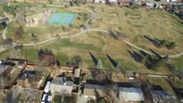 HIDDEN LAKE COLORADO-2016: Neighborhood Area With Roads And Houses All Near A