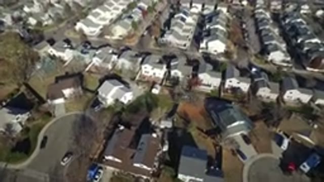HIDDEN LAKE COLORADO-2016: Aerial View Over A Built Up Area Showing Houses And