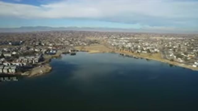 HIDDEN LAKE COLORADO-2016: View Overlooking A Beautiful Body Of Water With