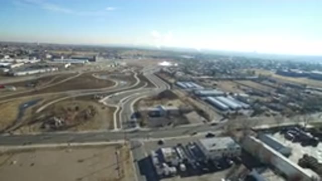 HIDDEN LAKE COLORADO-2016: The Camera Of The Plane Records The Traffic Of The