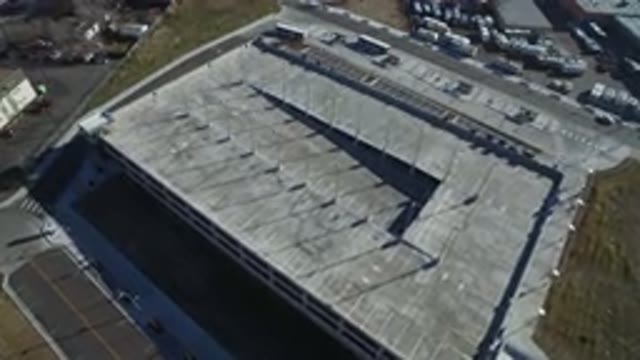 HIDDEN LAKE COLORADO-2016: View Of A Large Warehouse Then A Camera Spins Around