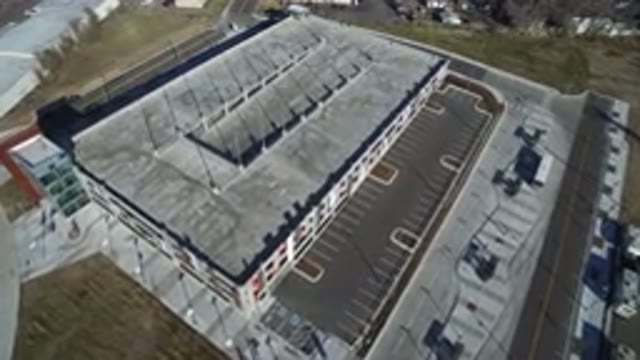 HIDDEN LAKE COLORADO-2016: The Top Of A Factory Like Building And The Empty