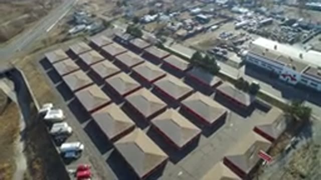 HIDDEN LAKE COLORADO-2016: Aerial Footage Overlooking Multiple Buildings In A