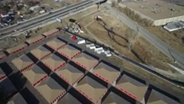 HIDDEN LAKE COLORADO-2016: Drone Video Of Large Houses Close Together Near A