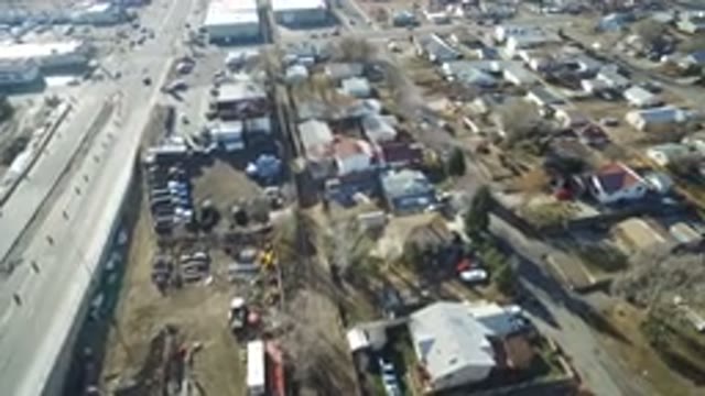 HIDDEN LAKE COLORADO-2016: Aerial View of A Productive City