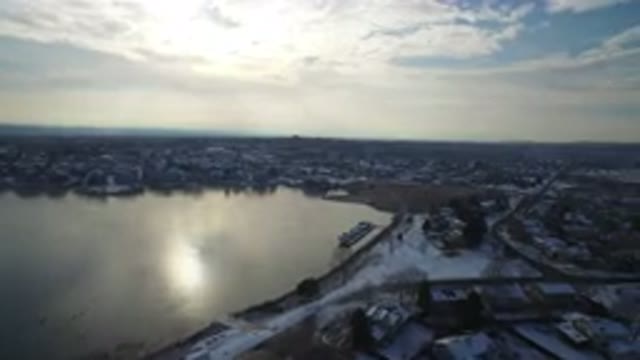 HIDDEN LAKE COLORADO-2016: Video Of A Lake In The Winter With Snow On