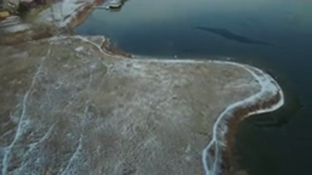 HIDDEN LAKE COLORADO-2016: Dry Land Covered With Water On Other Side Of The