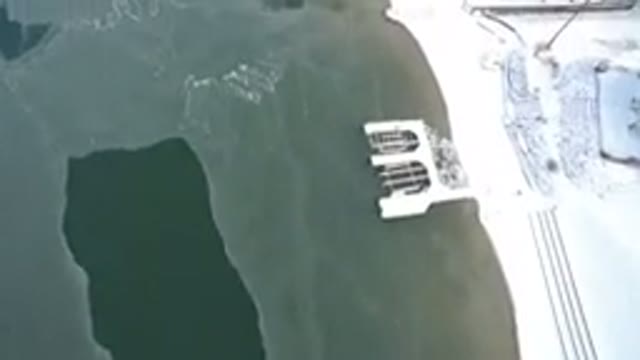 HIDDEN LAKE COLORADO-2016: Scenic Overview Of Frozen Lake Near Pier During Cold