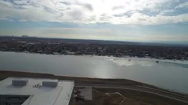 HIDDEN LAKE COLORADO-2016: Moving Landscape With Sky Clouds And A City With A