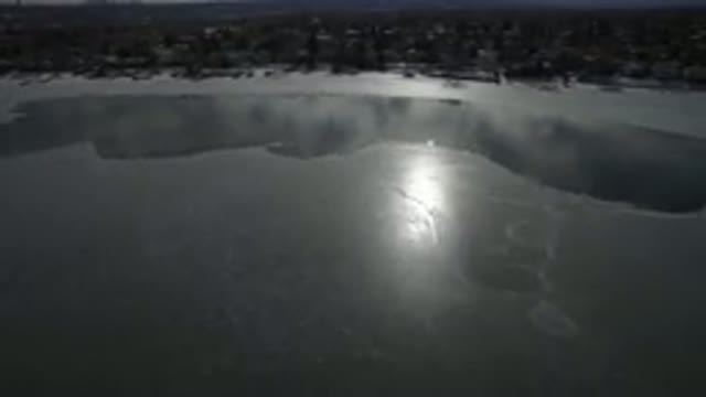 HIDDEN LAKE COLORADO-2016: Aerial Scan Of Suburban Neighborhood And The Flooded