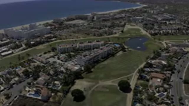 LOS CABOS MEXICO-2019: Neighborhood Located Next To The Sea And A Lake In The