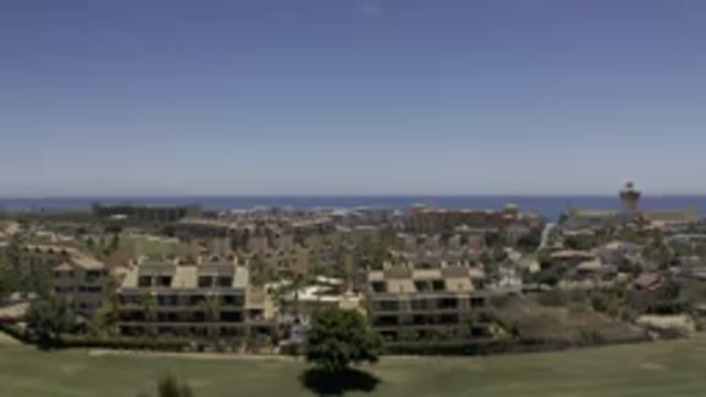 LOS CABOS MEXICO-2019: Aerial Footage Of A Large City Near A Big Body Of Water