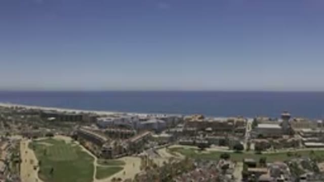 LOS CABOS MEXICO-2019: Houses And Buildings Built By The Bar Have A Privileged View