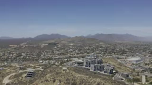 LOS CABOS MEXICO-2019: View Of The Big City With Many Residential Areas
