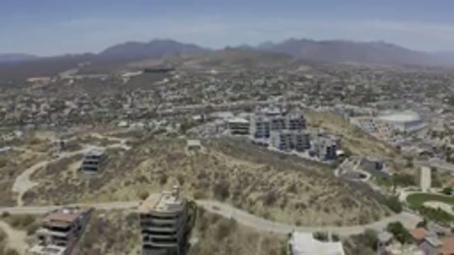 LOS CABOS MEXICO-2019: The Scattered Buildings Are Seen On Either Side Of The Road