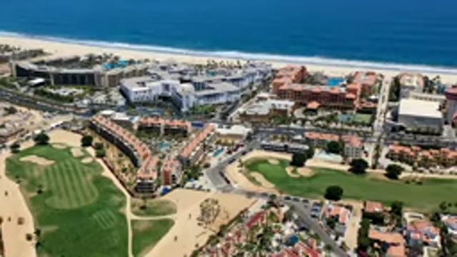 LOS CABOS MEXICO-2019: Speed Up Time Lapse Video Of A Busy Town Or Holiday Resort