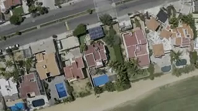 LOS CABOS MEXICO-2019: Aerial Video Image Of Coastal Beachfront Property Located