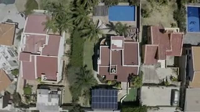 LOS CABOS MEXICO-2019: Tropical Landscape With Swimming Pools And Coconut Trees