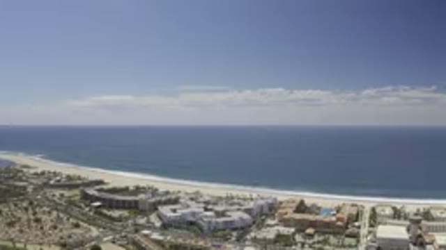 LOS CABOS MEXICO-2019: Still Shot Of The Ocean Beach And Coastal Town