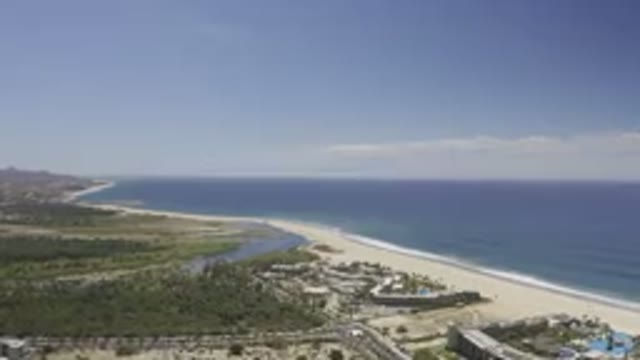 LOS CABOS MEXICO-2019: The Beautiful Shore Line Running Besides The Vast Sea Is