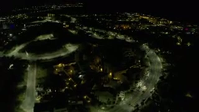 LOS CABOS MEXICO-2019: A Overhead View Of A Suburban Setting With Roads And