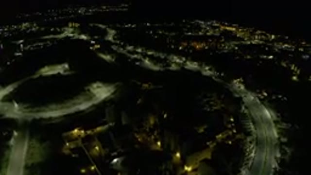 LOS CABOS MEXICO-2019: Bird's Eye View Roaming the City Lights