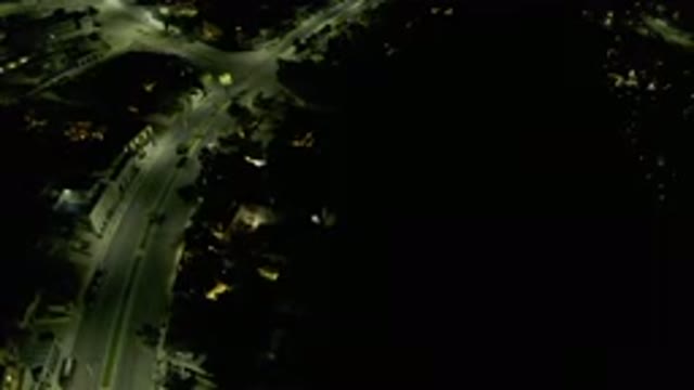 LOS CABOS MEXICO-2019: Night Time View Of A City Street With Some Lights And