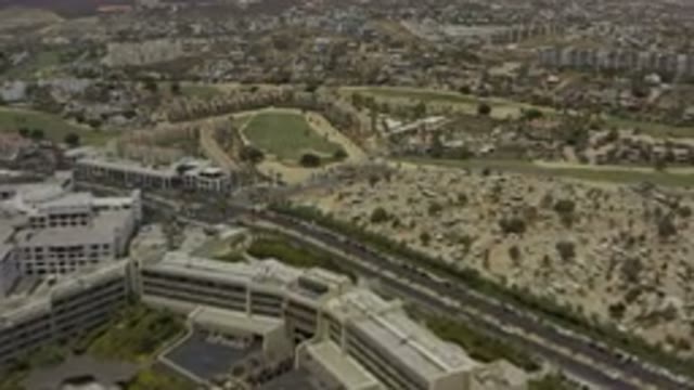 LOS CABOS MEXICO-2019: Top View Of A Large Expanse Of Land With Major Structures
