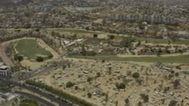 LOS CABOS MEXICO-2019: Urban Area Of A Township Near Barren Areas With Lot Of