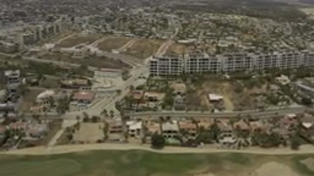 LOS CABOS MEXICO-2019: Many Buildings And Houses Amid Dry Vegetation On A Sunny Day