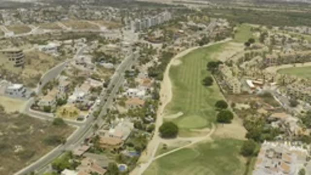 LOS CABOS MEXICO-2019: Spectacular View of a City Amid Lush Green Landscapes