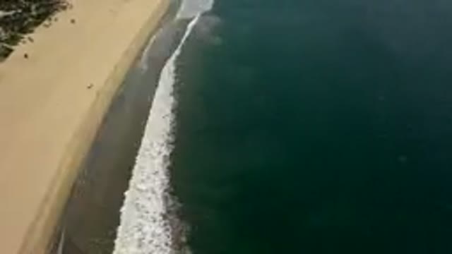 LOS CABOS MEXICO-2019: Birds-Eye View Of A Beach Head Sped Up Drastically