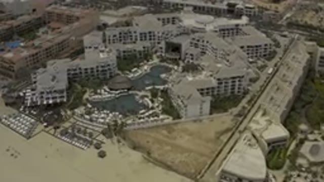 LOS CABOS MEXICO-2019: Birds Eye View Of A Huge Resort From A Drone