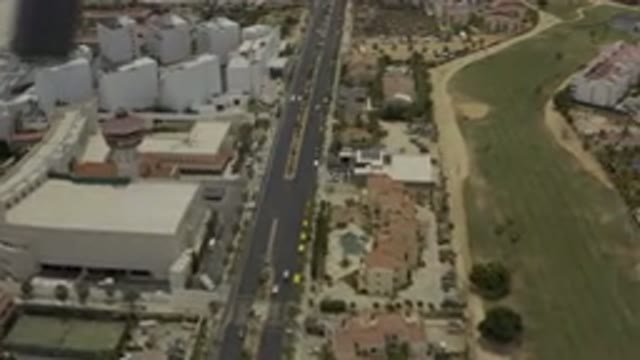 LOS CABOS MEXICO-2019: Aerial View of City from Above