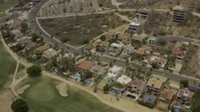 LOS CABOS MEXICO-2019: Suburban Drone Flyover Footage