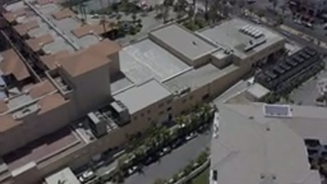 LOS CABOS MEXICO-2019: Aerial View Of A Mall That Occupies A Large Block Streets