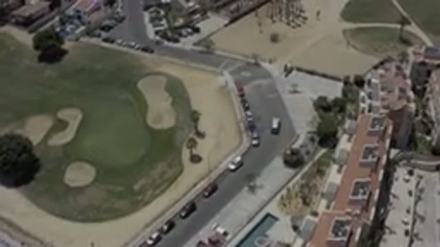LOS CABOS MEXICO-2019: Aerial View Of A Housing Complex Set Beside A Field